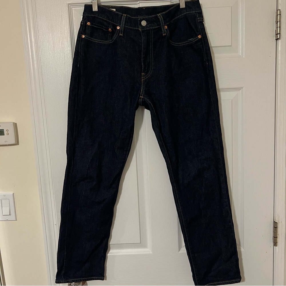 Levi 541 Mens Athletic Taper Jeans 31x30 Dark Blue Stretch Denim